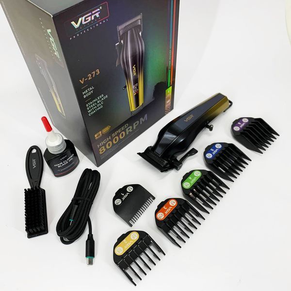 Аккумуляторная машинка для стрижки vgr v-273 gold 00014842 фото