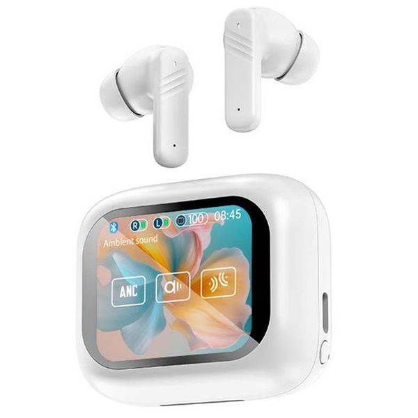 Навушники бездротові LX-10 TWS Earbuds з LED дисплеєм, Bluetooth гарнітури, Вакуумні навушники. Колір: білий 00023822 фото