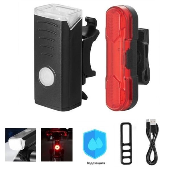 Велоліхтар BSK-HY027-XPG, STOP-5SMD(red), Мигалка з акумулятором на велосипед, Блимаючий велоліхтар 00017080 фото