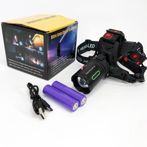 Фонарь налобный NIGHT VISION FLUORESCENCE CT012-P-TG, Фонарь аккумуляторный для рыбалки, Головной фонарик 00022956 фото