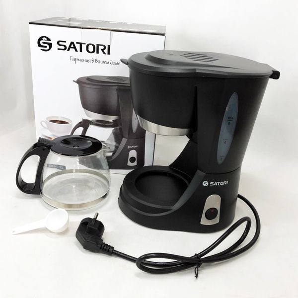 Кофеварка капельная Satori SCM-600-PBL, 650 Вт, Маленькая кофемашина для дома, Маленькая кофемашина 00018988 фото