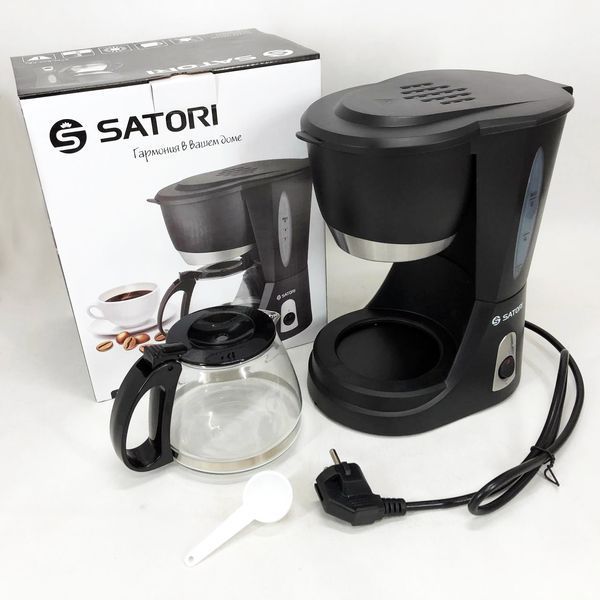 Кофеварка капельная Satori SCM-600-PBL, 650 Вт, Маленькая кофемашина для дома, Маленькая кофемашина 00018988 фото
