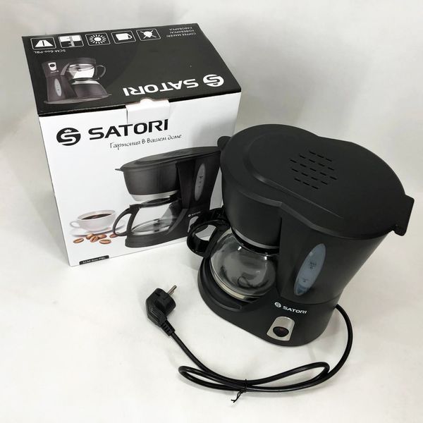 Кофеварка капельная Satori SCM-600-PBL, 650 Вт, Маленькая кофемашина для дома, Маленькая кофемашина 00018988 фото