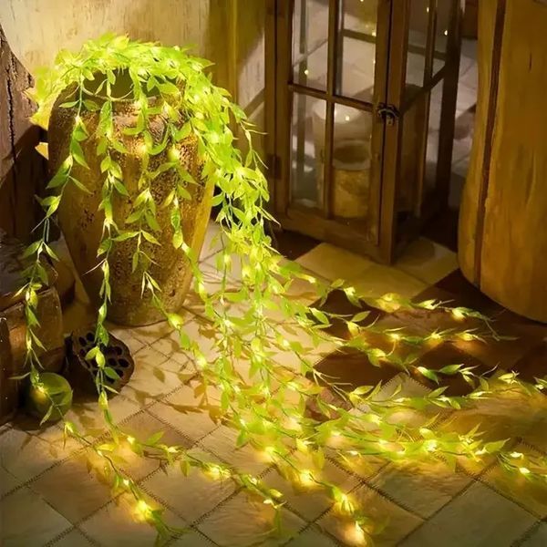 Гірлянда Роса з LED-підсвічуванням "Зелена Верба" ​​2, Тепле світло SF-56 00024760 фото