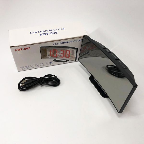 Годинник настільний VST-899-4 USB з зеленим циферблатом, Електронний настільний годинник light 00013298 фото