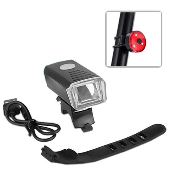 Велофонарь аккумуляторный BSK-1133-XPG и STOP-3SMD(red), Велосипедный фонарь с защитой от влаги 00017037 фото