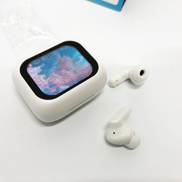 Навушники бездротові LX-10 TWS Earbuds з LED дисплеєм, Bluetooth гарнітури, Вакуумні навушники. Колір: білий 00023822 фото