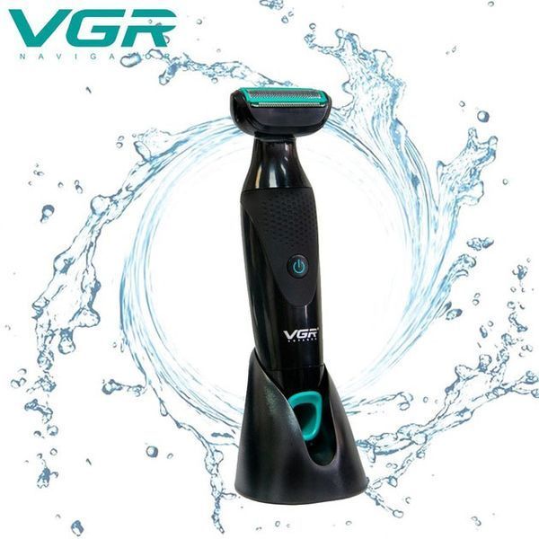 Акумуляторна електробритва для стрижки VGR V-601 від USB бритва електрична з професійною насадками 00014499 фото