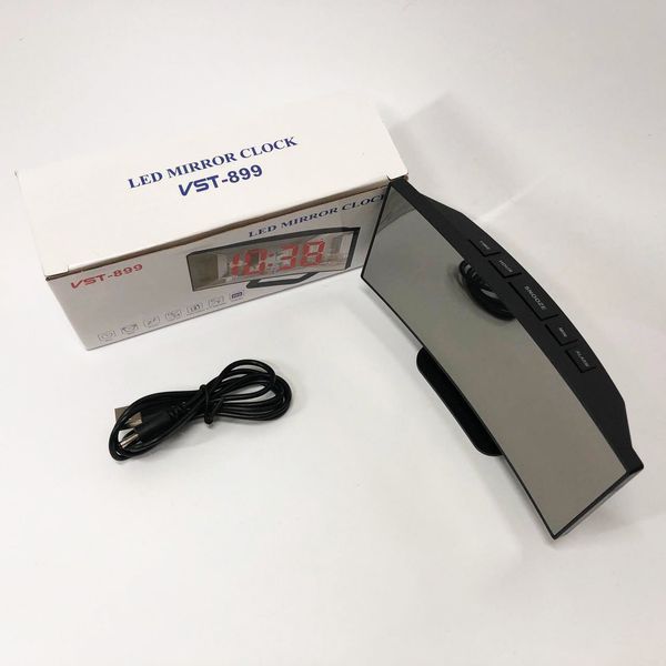 Годинник настільний VST-899-4 USB з зеленим циферблатом, Електронний настільний годинник light 00013298 фото
