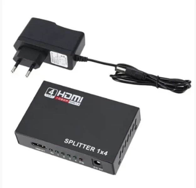 HDMI розгалужувач на 4 порти HDMI SPLITTER 1 in 4 / Чорний 00017583 фото