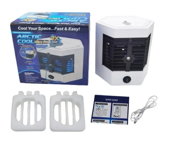 Настільний портативний кондиціонер 5X Arctic Cool Ultra Pro із зволожувачем повітря міні кондиціонер 00018536 фото