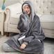 Толстовка плед з капюшоном і рукавами Huggle Hoodie оверсайз. Колір: сірий 00015824 фото 6