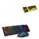 Ігровий комплект клавіатура та миша навушники килимок 4в1 Linmoni TF-400 Kit з RGB підсвічуванням для геймерів 00017376 фото 2