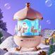 Детский ночник проектор звездного неба Bluetooth Fairy Tale E11 аккумуляторный светильник карусель 6 сменных картинок с LED подсветкой и музыкой 00016005 фото 2