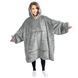 Толстовка плед з капюшоном і рукавами Huggle Hoodie оверсайз. Колір: сірий 00015824 фото 3