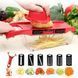 Овочерізка, тертка Mandoline Slicer 6 in 1 c контейнером, слайсер, тертка 00020442 фото 4