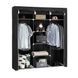 Шкаф тканевый 3 секции складной с каркасом STORAGE WARDROBE 175 х 130 х 45 см. Цвет: черный 00013426 фото 2