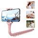 Гибкий держатель для телефона с присосками универсальный Cute Worm Lazy Holder. Цвет: розовый 00012533 фото 1