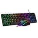 Ігровий комплект клавіатура та миша навушники килимок 4в1 Linmoni TF-400 Kit з RGB підсвічуванням для геймерів 00017376 фото 8