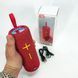 Портативна Bluetooth колонка TG619C FM-радіо USB/TF з ремінцем, гучна блютуз колонка. Колір: червоний 00017216 фото 2
