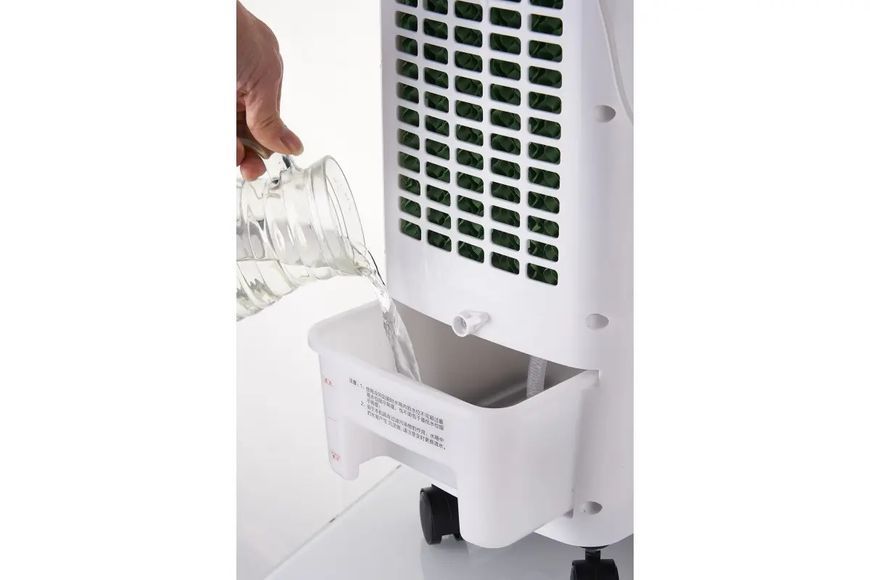 Охладитель воздуха Germatic SK-001J, (120W, сенсорные кнопки, пульт, экран, колеса, автовращение, емкость - 5,5л, 2 контейнера для льда) 00018568 фото
