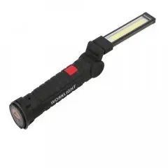 Акумуляторний ліхтар лампа світильник WORKLIGHT W-52 складаний (від USB/з МАГНІТОМ/з гачком) 00023268 фото