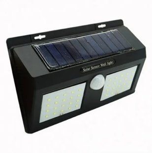Двойной Светильник солнечная панель с датчиком движения Solar Sensor Wall Light 1626A 00013919 фото
