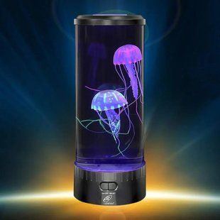 Лампа - нічник зі світлодіодними медузами ZmX LED Jellyfish Mood Lamp Приліжковий світлодіодний настільний 00022503 фото