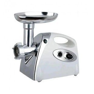 М'ясорубка Rainberg RB-675 3800W із соковижималкою, електрична з насадками для шатківниці. Колір: білий 00020280 фото