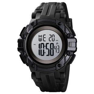 Часы наручные мужские SKMEI 1545BKWT BLACK-WHITE, водонепроницаемые мужские часы. Цвет: черный 00022046 фото
