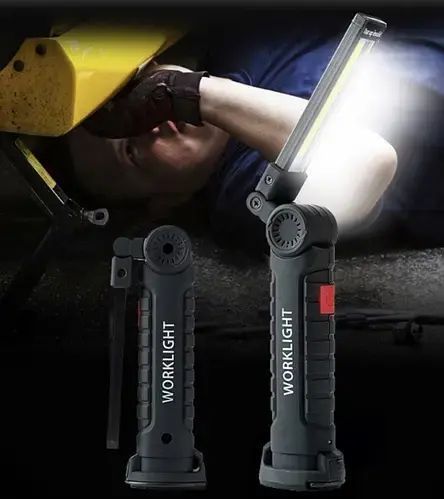 Акумуляторний ліхтар лампа світильник WORKLIGHT W-52 складаний (від USB/з МАГНІТОМ/з гачком) 00023268 фото