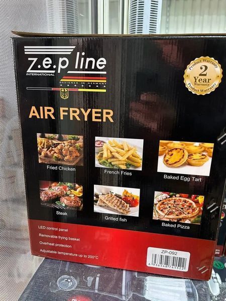 Мультипекар Безмасляна електрична аерофритюрниця на 8 л Zepline ZP-092 3000W 00021551 фото