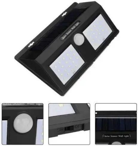 Двойной Светильник солнечная панель с датчиком движения Solar Sensor Wall Light 1626A 00013919 фото