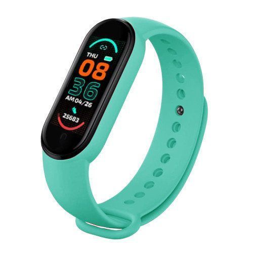 Фитнес браслет FitPro Smart Band M6 (смарт часы, пульсоксиметр, пульс). Цвет: зеленый 00022396 фото