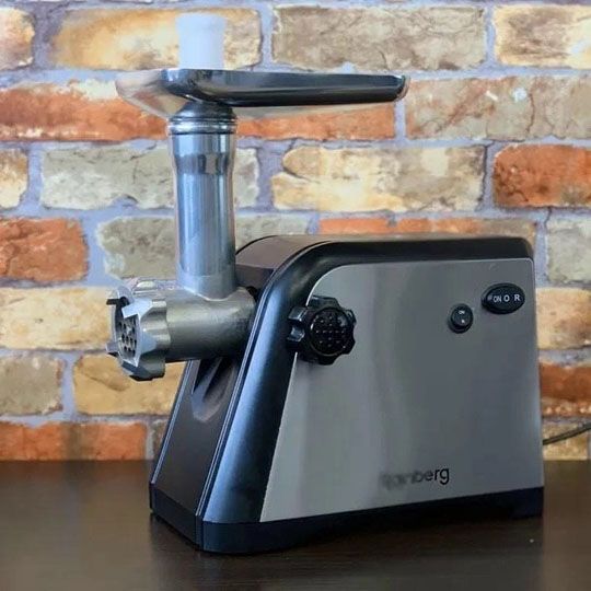 М'ясорубка Rainberg RB-672 3000W електрична з реверсом та соковижималкою, м'ясорубка електрична метал 00018659 фото