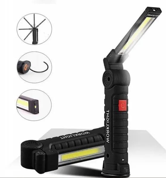 Акумуляторний ліхтар лампа світильник WORKLIGHT W-52 складаний (від USB/з МАГНІТОМ/з гачком) 00023268 фото