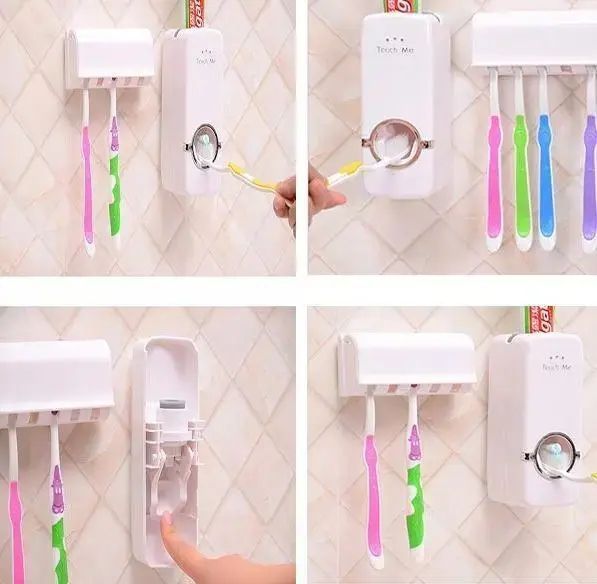 Тримач-диспенсер для зубної пасти та щіток Toothbrush sterilizer автоматичний 00013096 фото