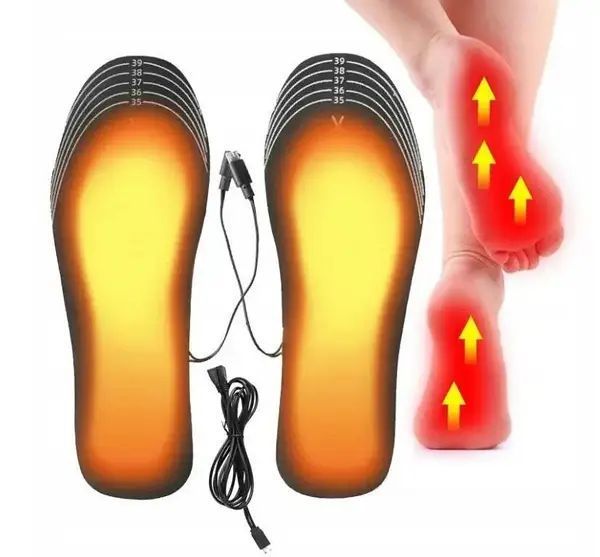 Устілки з підігрівом від USB електрогрілка термоустілки зимові морозостійкі захист від морозу Extra (працюють від Павер Бенка / Зарядного блоку) 00024367 фото