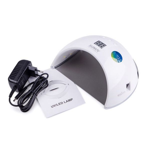 Ультрафиолетовая лампа для Маникюра UV LAMP Sun 6, Светодиодная сушилка для гель лака. Цвет: белый 00015127 фото