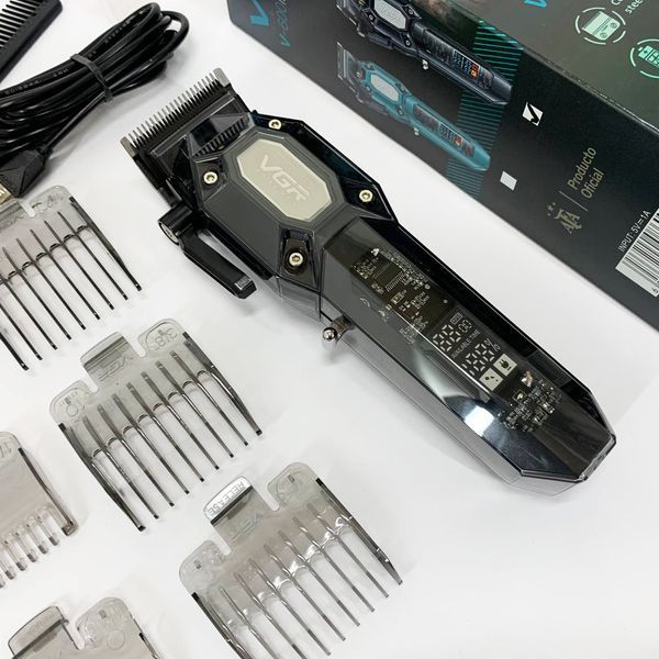 Аккумуляторная машинка для стрижки VGR V-600. Цвет: черный 00014793 фото