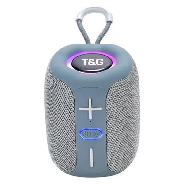Портативная Bluetooth колонка TG658 8W с RGB подсветкой, Музыкальные колонки для улицы. Цвет: серый 00017247 фото