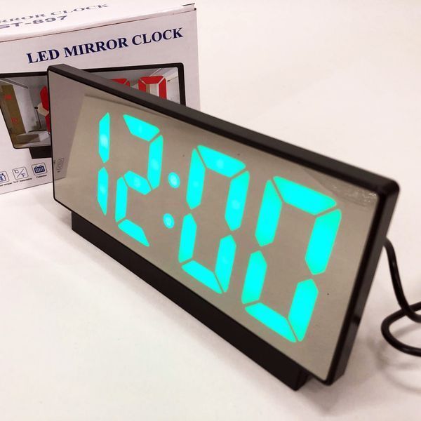 Электронные настольные LED часы от USB VST-897-4 с будильником и термометром 00013350 фото