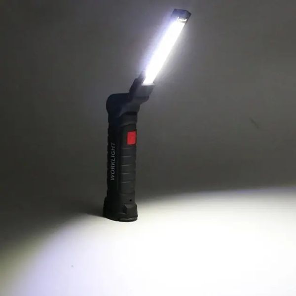 Акумуляторний ліхтар лампа світильник WORKLIGHT W-52 складаний (від USB/з МАГНІТОМ/з гачком) 00023268 фото