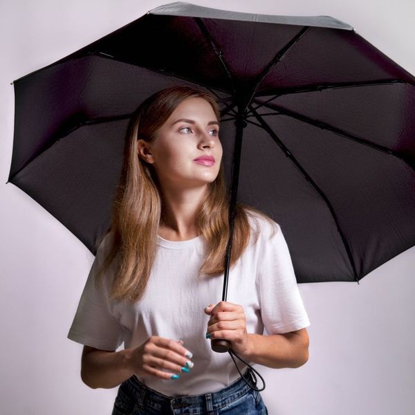 Парасолька преміум - Автоматична, чоловіча укріплена парасолька з дерев'яною ручкою. 00018337 фото