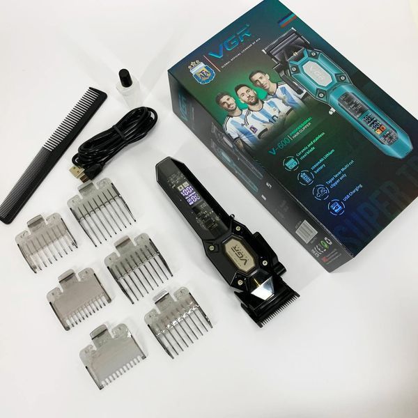 Аккумуляторная машинка для стрижки VGR V-600. Цвет: черный 00014793 фото