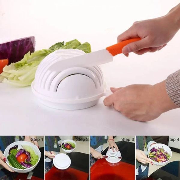 Універсальна овочерізка салатниця Salad Cutter 00020443 фото