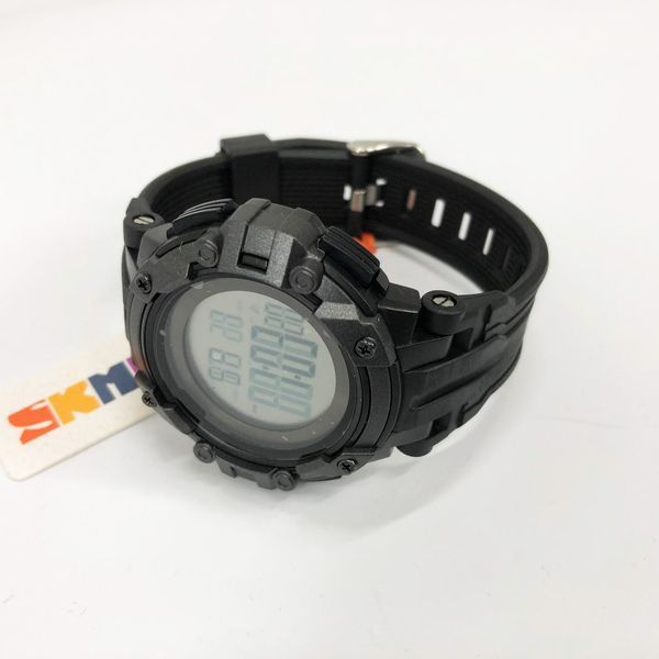 Часы наручные мужские SKMEI 1545BKWT BLACK-WHITE, водонепроницаемые мужские часы. Цвет: черный 00022046 фото