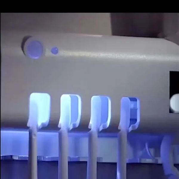 Тримач-диспенсер для зубної пасти та щіток Toothbrush sterilizer автоматичний 00013096 фото