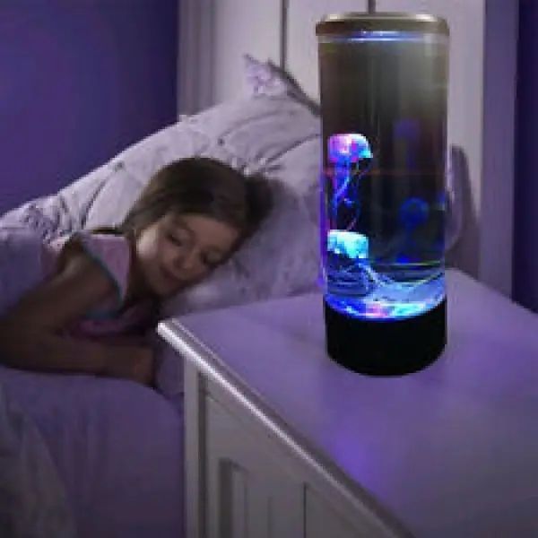 Лампа - нічник зі світлодіодними медузами ZmX LED Jellyfish Mood Lamp Приліжковий світлодіодний настільний 00022503 фото