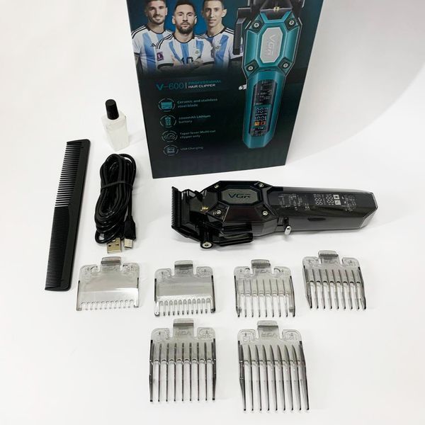 Аккумуляторная машинка для стрижки VGR V-600. Цвет: черный 00014793 фото